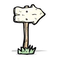 cartoon sign post arrow N2