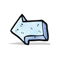 cartoon arrow sign