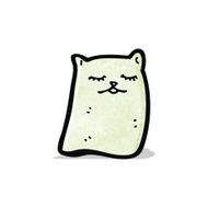 ghost cat cartoon