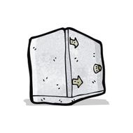 cartoon old safe