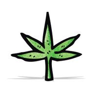 Cartoon Marijuana Leaf N5