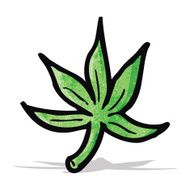 Cartoon Marijuana Leaf N6