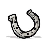 cartoon lucky horseshoe