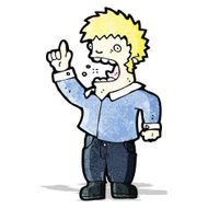 cartoon shouting man N5