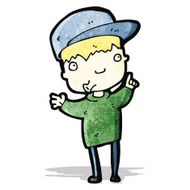 cartoon boy asking question N5