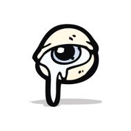 crying eye cartoon