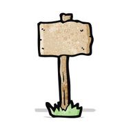 Cartoon Sign Post N11