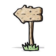 Cartoon Sign Post N12