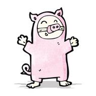 cartoon pig costume