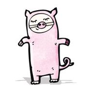 cartoon pig costume N2