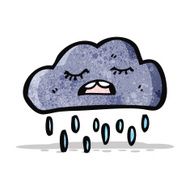 Cartoon Rain Cloud N14