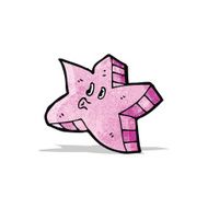 pink star cartoon character N3