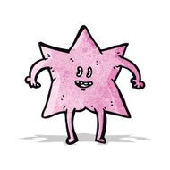 pink star cartoon character N8