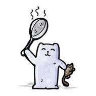 cartoon cat with mouse N2
