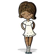 cartoon pretty girl N6