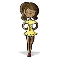 cartoon model woman