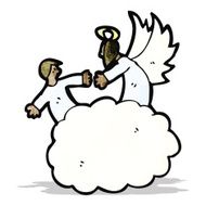 cartoon angel in heaven N3