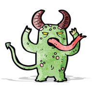 funny cartoon monster N7