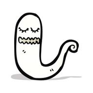 cartoon spooky ghost N27