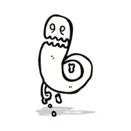 cartoon spooky ghost N30