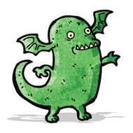 funny cartoon monster N8