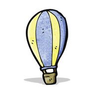 cartoon hot air balloon