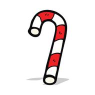 cartoon candy cane N10
