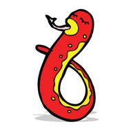 funny cartoon snake N19