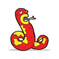 funny cartoon snake N20