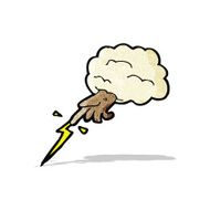 cartoon hand of god
