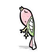 cartoon exotic bird