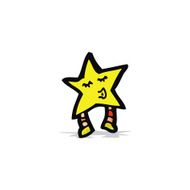 cartoon star character