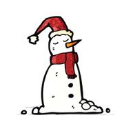 Cartoon Snowman N34