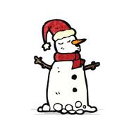 Cartoon Snowman N36