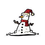 Cartoon Snowman N37
