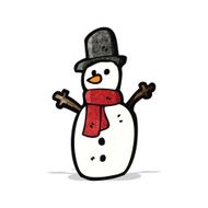 Cartoon Snowman N40