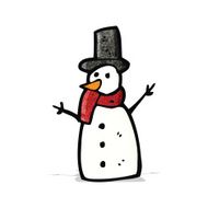 Cartoon Snowman N41