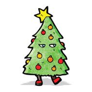 christmas tree cartoon character N2