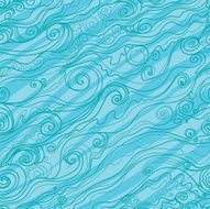 Sea wave doodle