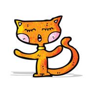 funny cartoon cat N52