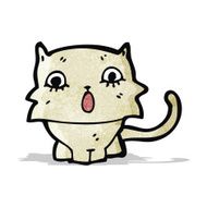 shocked kitten cartoon