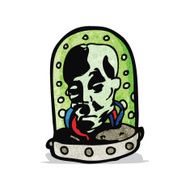 head in jar cartoon