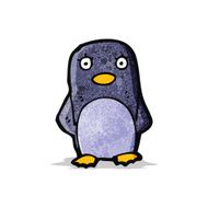 Cartoon penguin N12