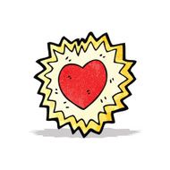 beating heart cartoon