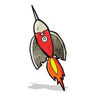 Cartoon Rocket N23