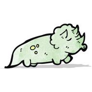 cartoon dinosaur N34