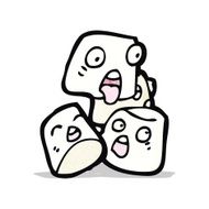 cartoon marshmallows