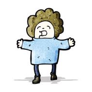 cartoon happy man N23
