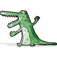Cartoon Crocodile N25