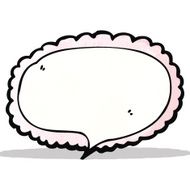 decorative speech bubble cartoon